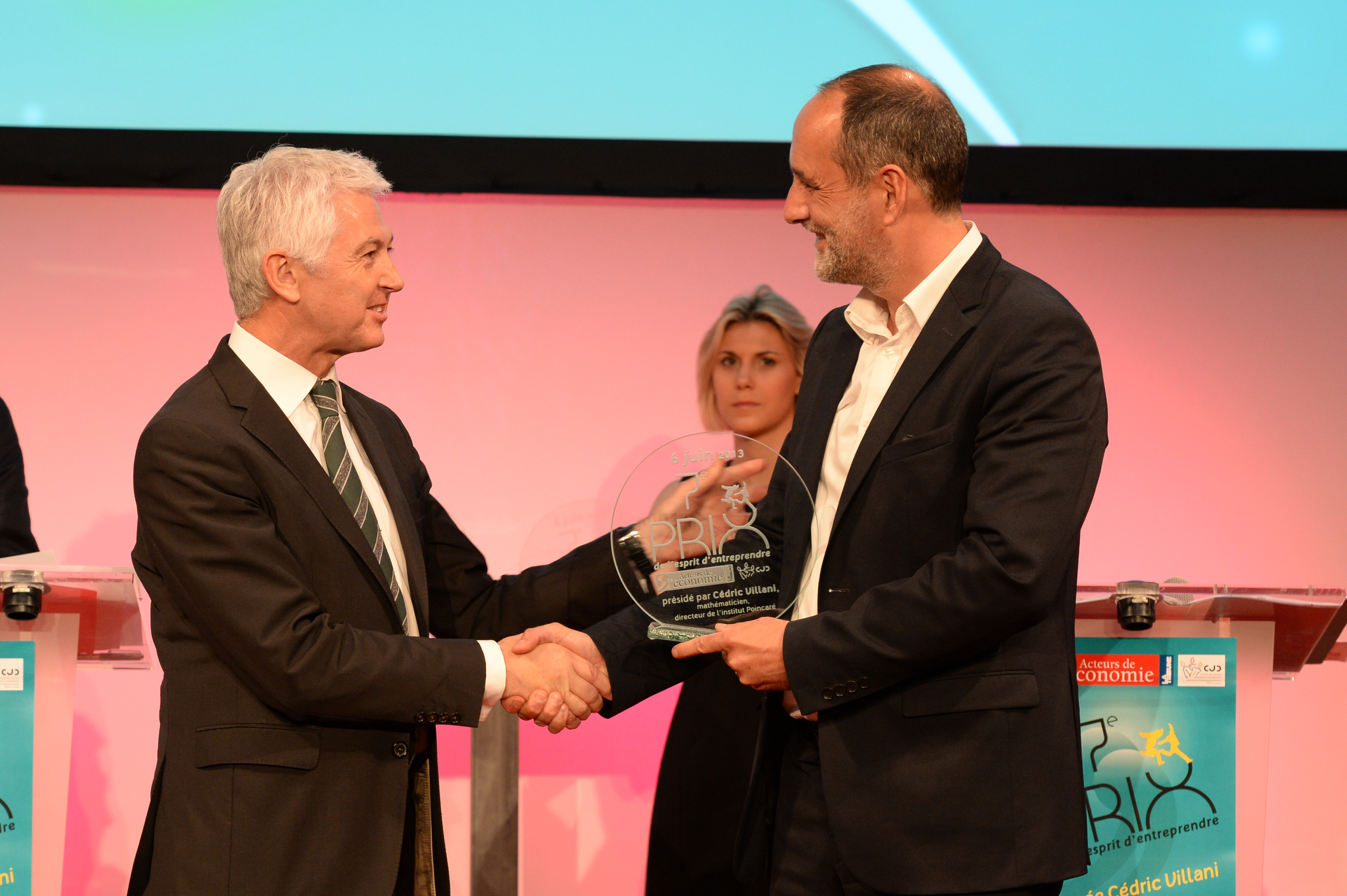 7eme prix de l'esprit d'entreprendre, preside par Cedric Villani